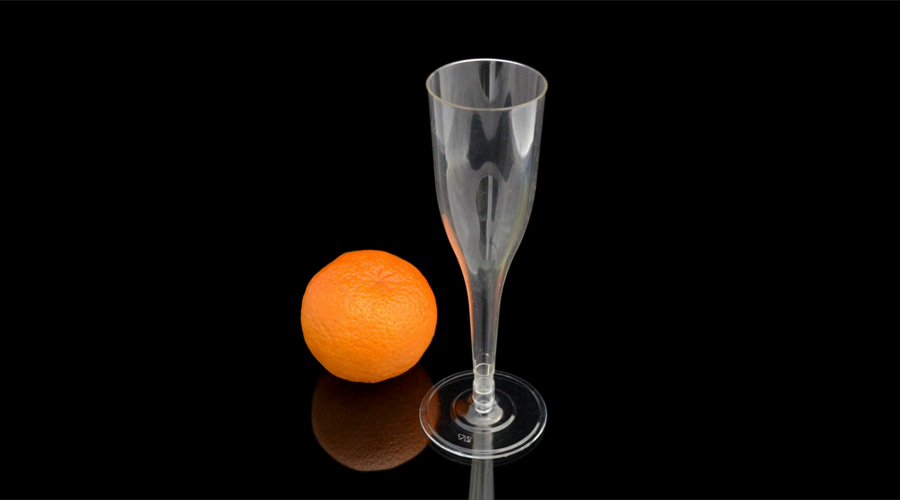 Disposable champagne glass